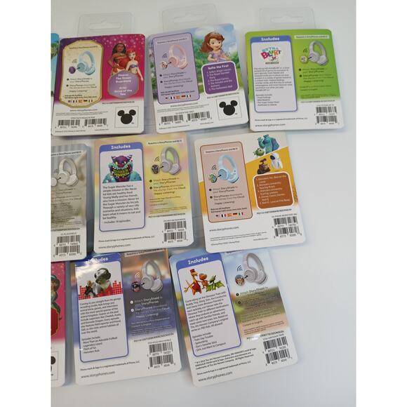 StoryPhones 16 PACK NEW Story Shields Disc Disney Headphones Storytelling SEALED - Picture 8 of 8